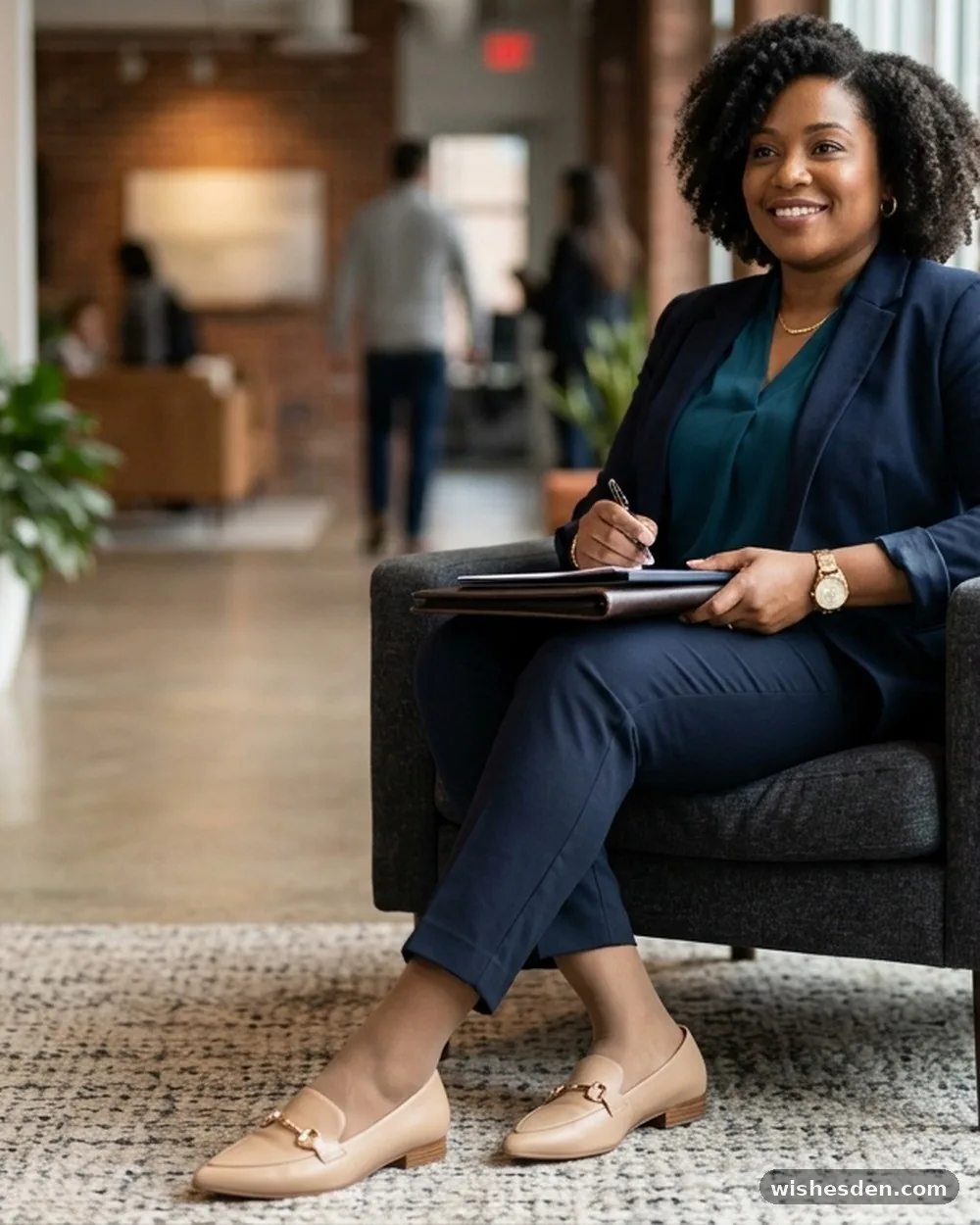 Pointed-Toe Loafers in Neutral Leather - 15 Plus-Size Business Casual Interview Outfits That Make a Great First Impression