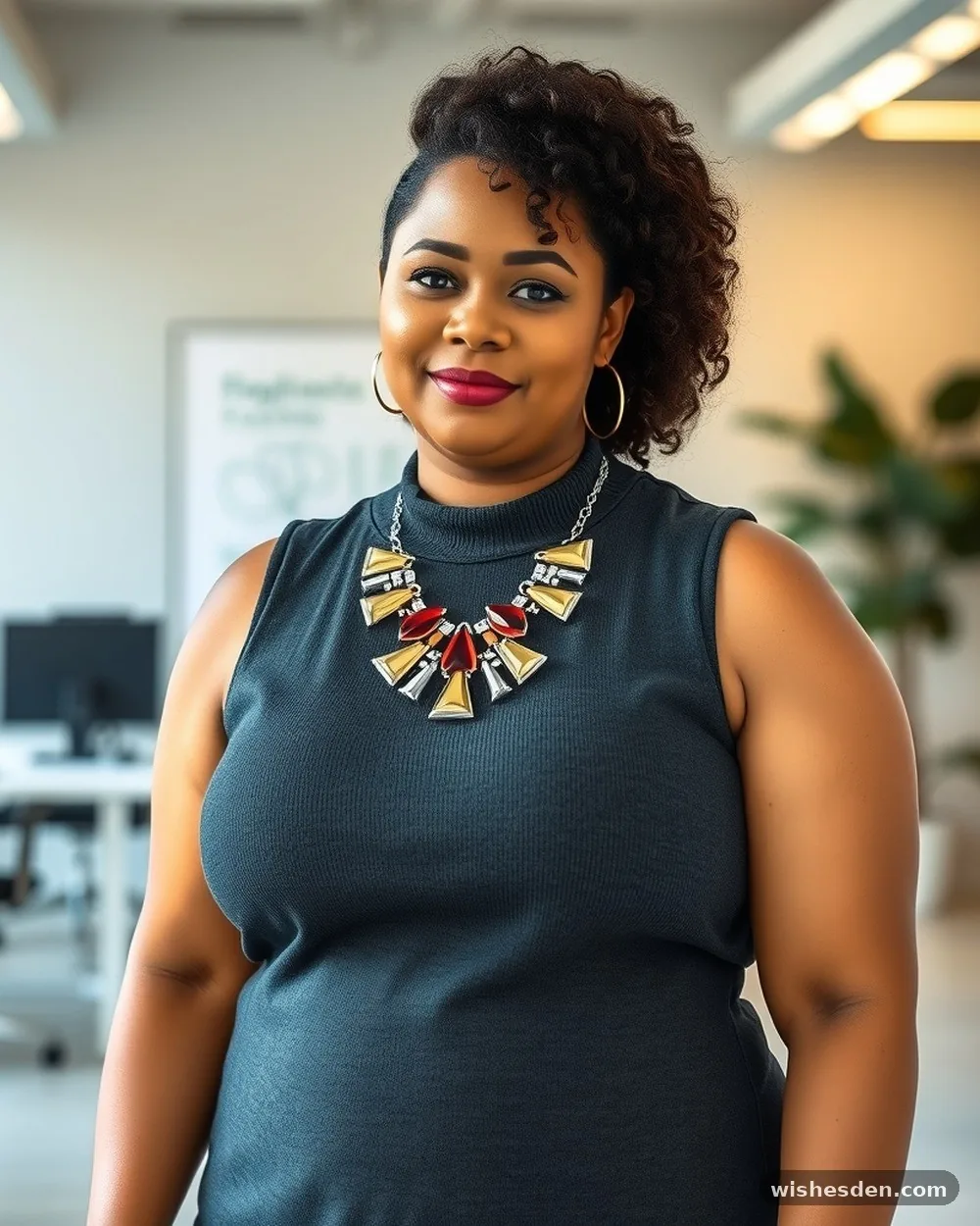 Sleeveless Mock-Neck Knit Dress - 15 Chic Plus-Size Business Casual Outfits That Look Instantly Put-Together