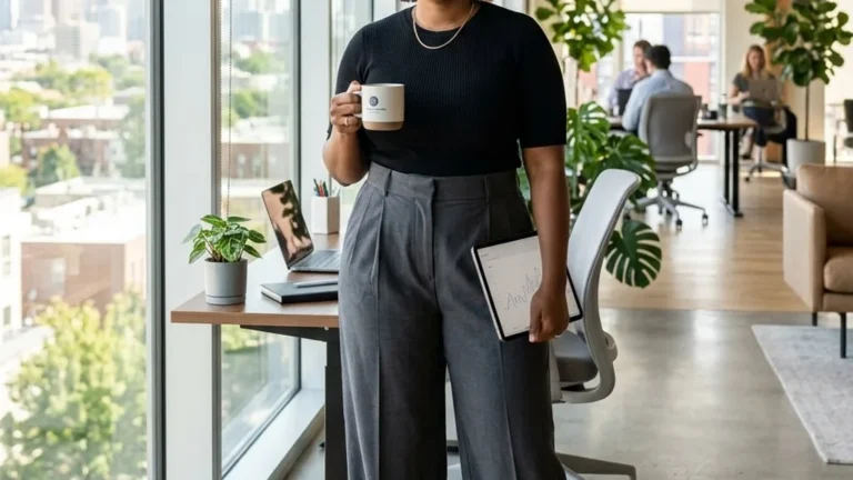 16 Plus-Size Business Casual Outfits With Flats for Everyday Office Style