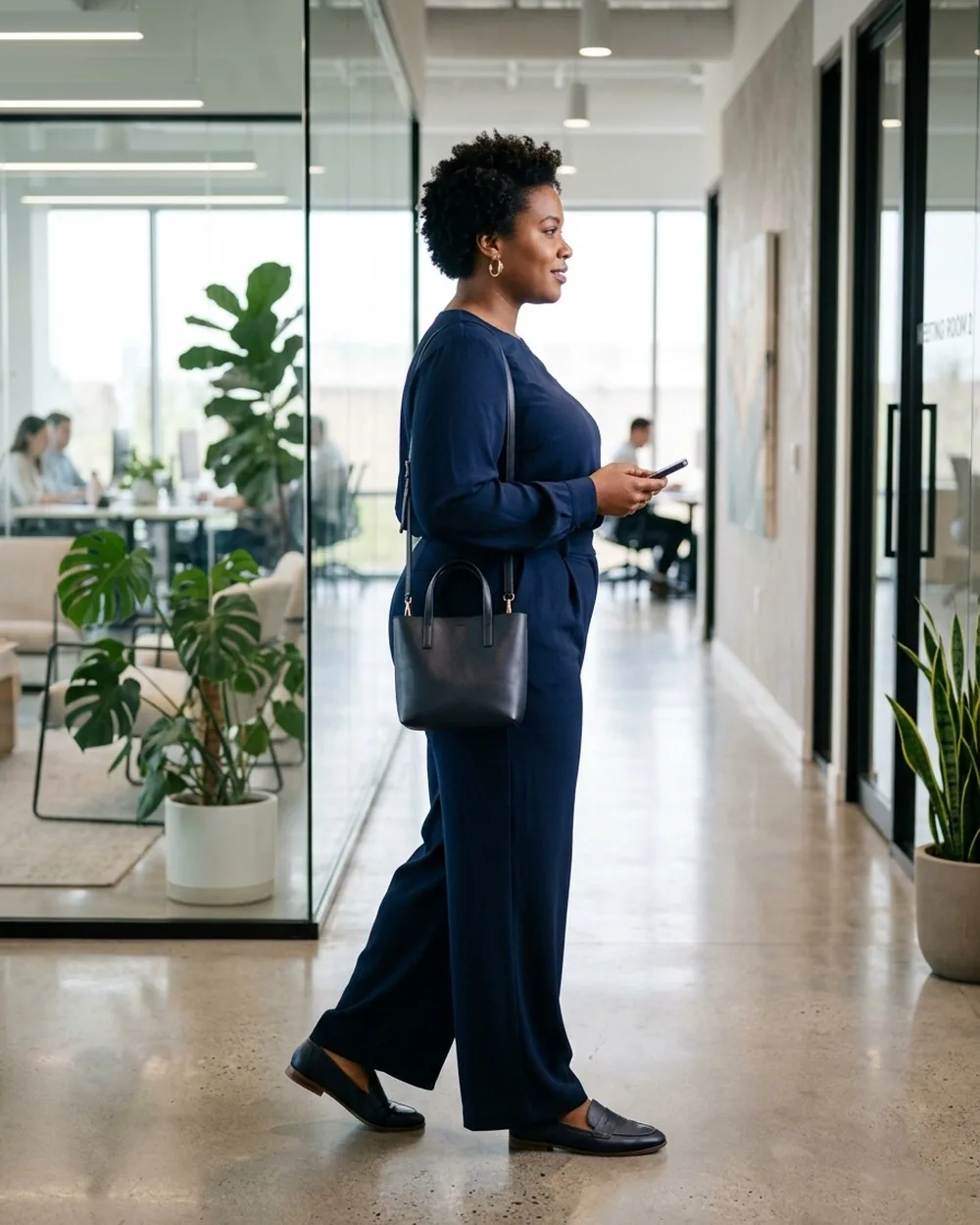 Structured Blazer Over A Midi Sheath - 16 Plus-Size Business Casual Outfits With Streamlined Silhouettes