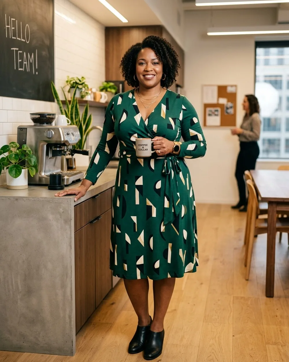 High-Waisted Tapered Trousers - 15 Plus-Size Business Casual Outfits for Rectangle Shapes With Easy Definition