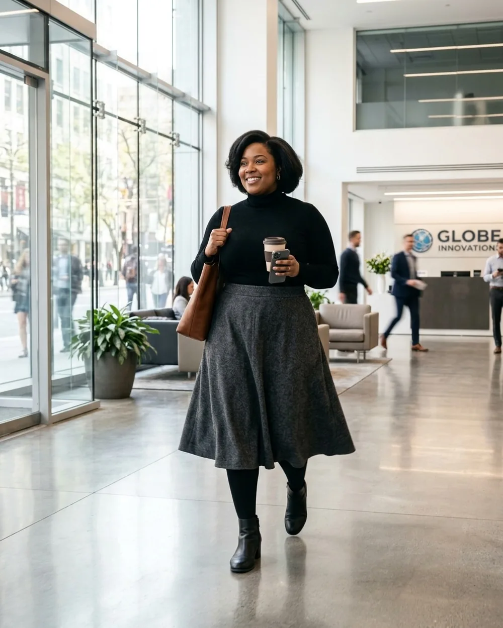 Button-Down with Side Tucks - 15 Plus-Size Business Casual Outfits for Rectangle Shapes With Easy Definition