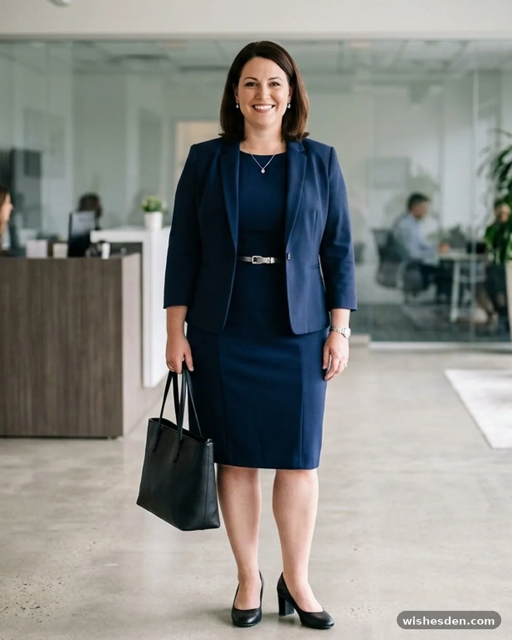 Sleeveless Sheath Dress with Coordinating Jacket - 15 Plus-Size Business Casual Interview Outfits That Make a Great First Impression