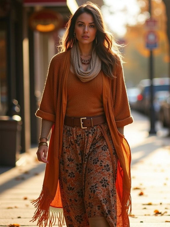boho plus size boot styling