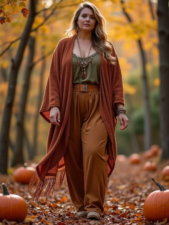 breezy boho plus size kimono