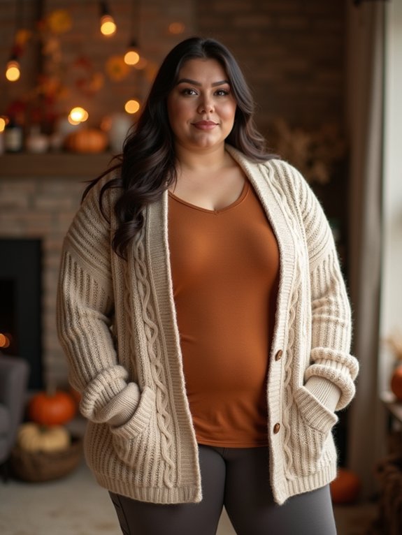 chunky knit thanksgiving outfit ideas