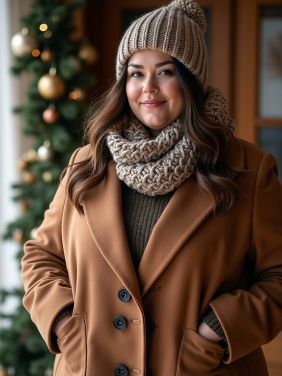 chunky scarf slouchy beanie warmth