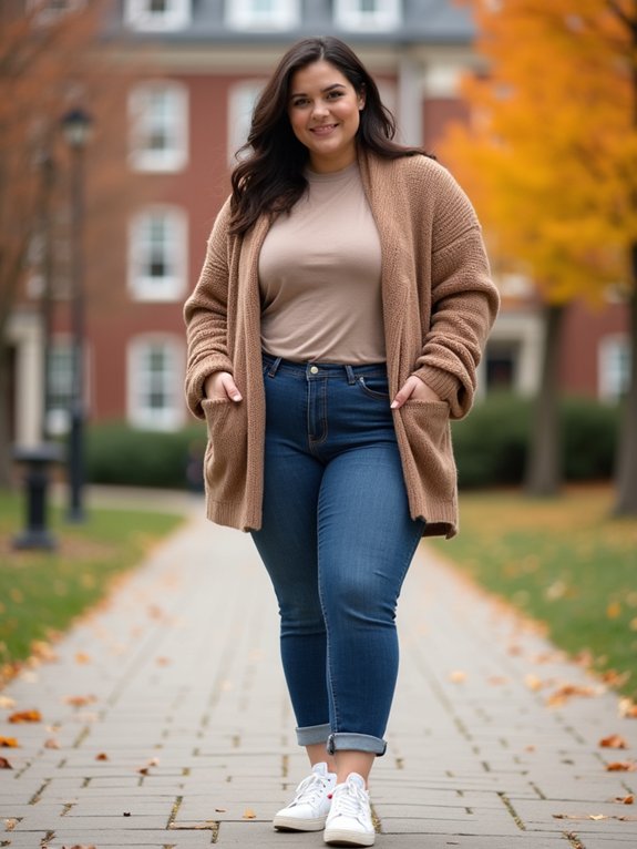comfortable plus size fall jeans