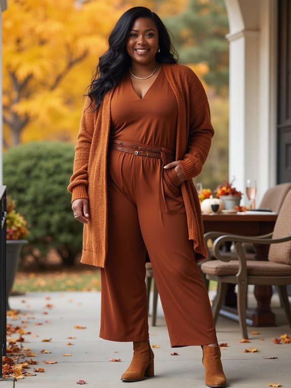 comfortable plus size fall layers