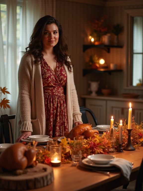 cozy chic plus size dinner looks
