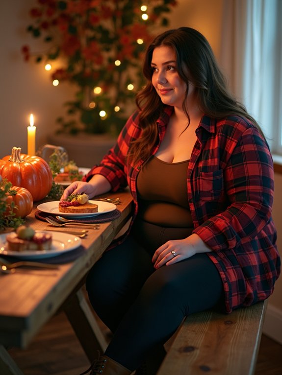 cozy flannel boots leggings
