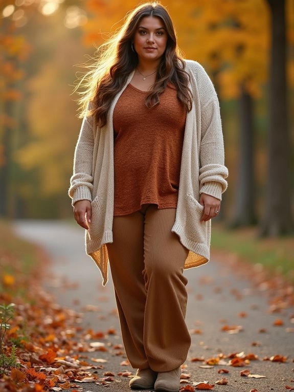 cozy knit thanksgiving layering