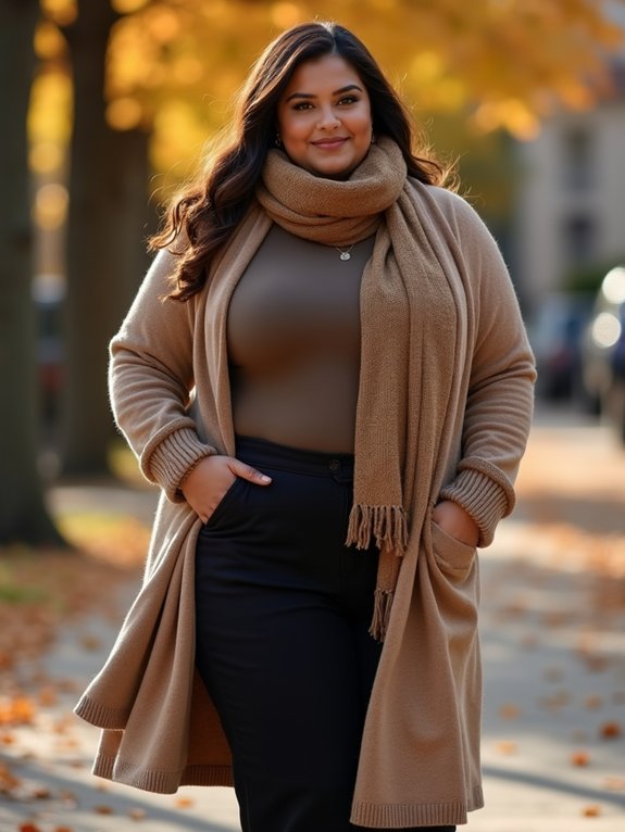 cozy long cardigan style