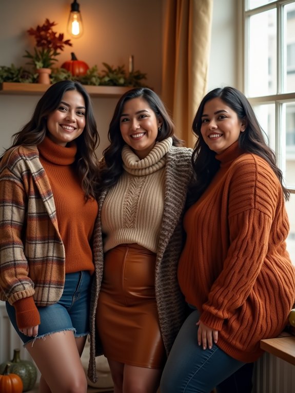 cozy plus size layering sweaters