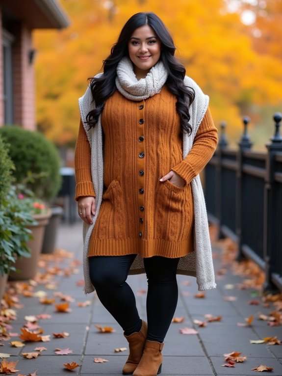 cozy ribbed tunics for leggings