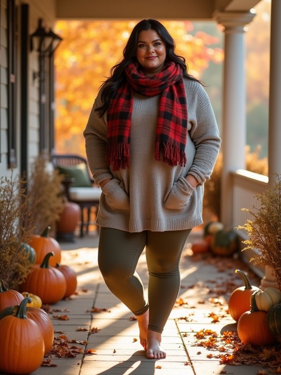 cozy stretchy fall leggings