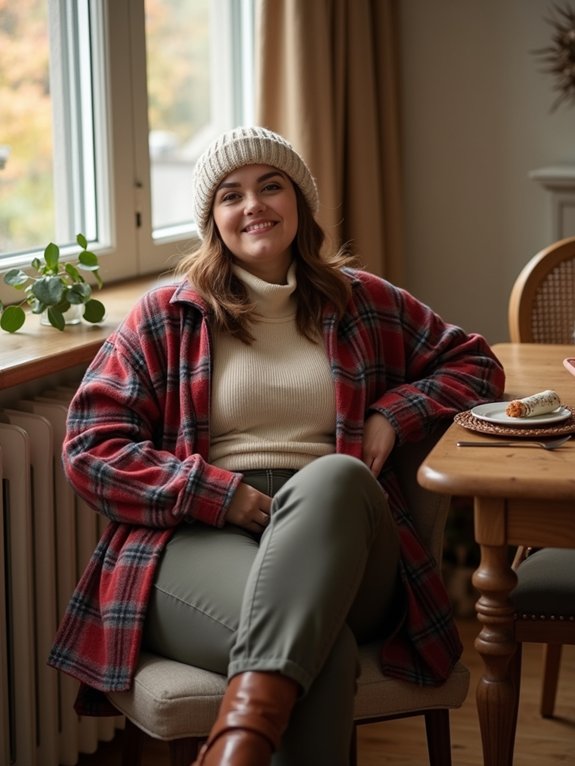 cozy supportive plus size layers
