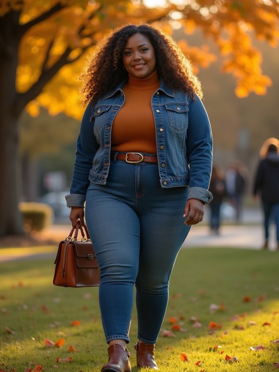 curvy fit dark wash denim