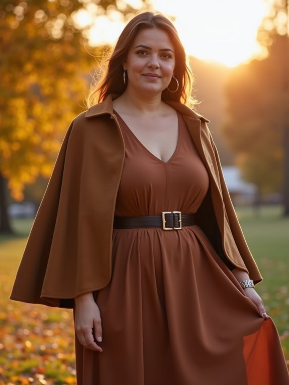 dramatic effortless cape layers