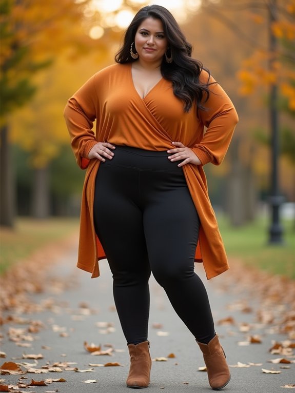 effortless fall legging styling