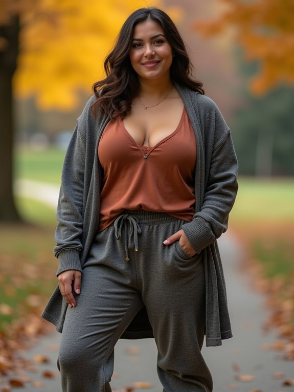 effortless plus size athleisure outfits