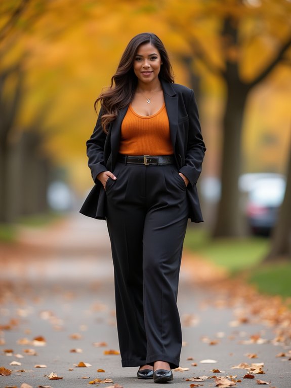 effortless tailored workwear trousers