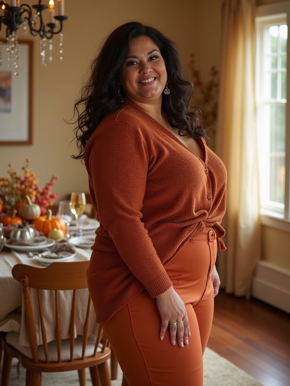 elastic waist pants thanksgiving outfit