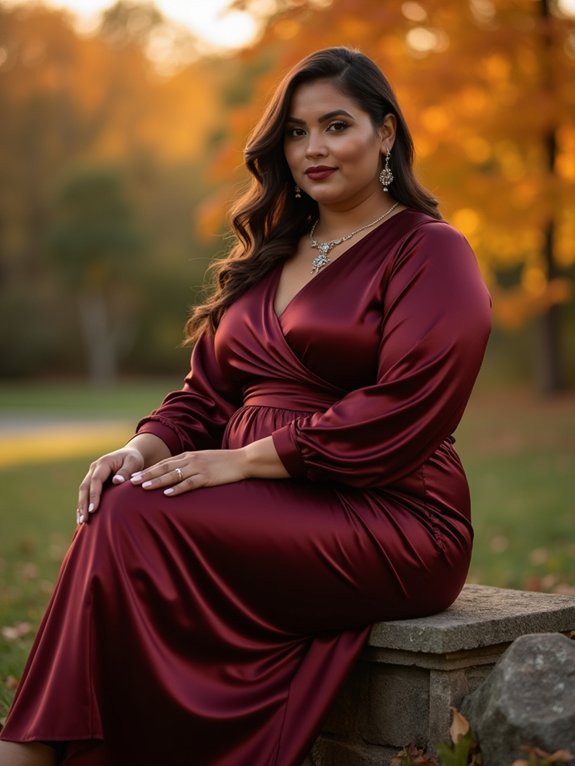 elegant evening wedding attire