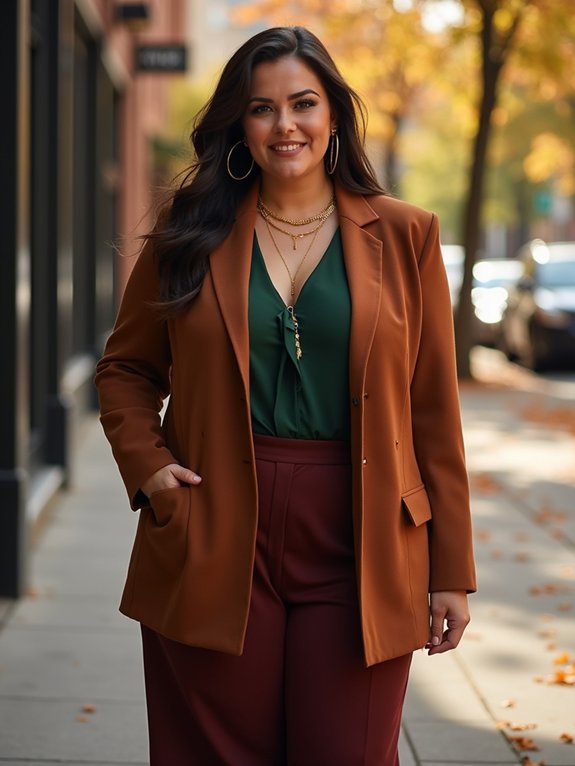 elegant plus size blazers