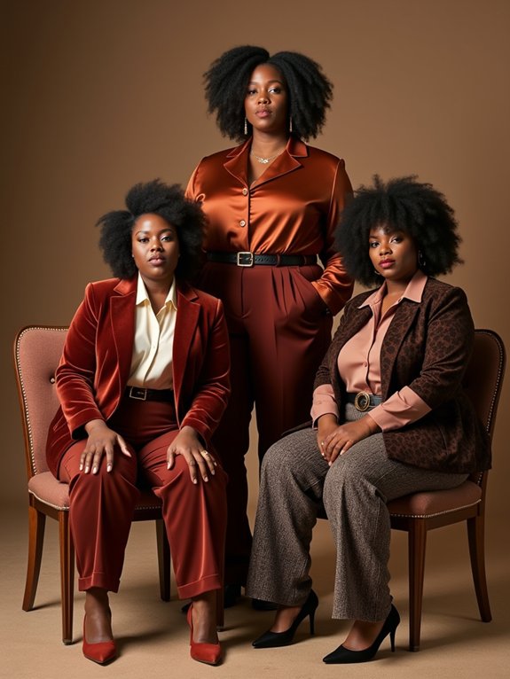 elevated satin velvet tweed touches