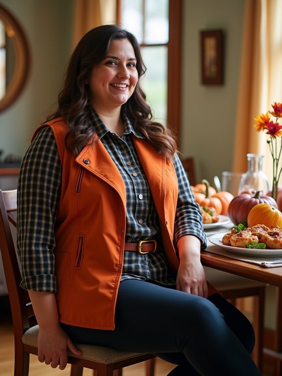 festive statement vest styling
