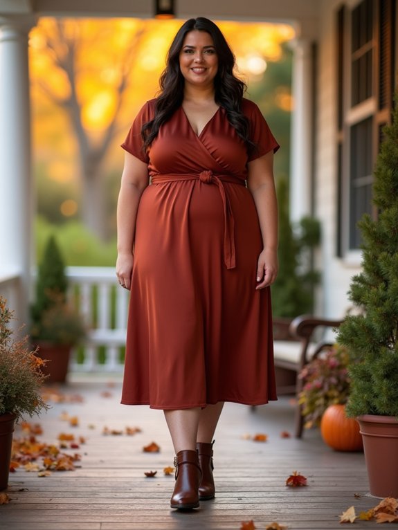 flattering dress block heel boots