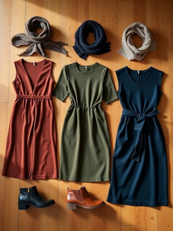 flattering fall dress silhouettes