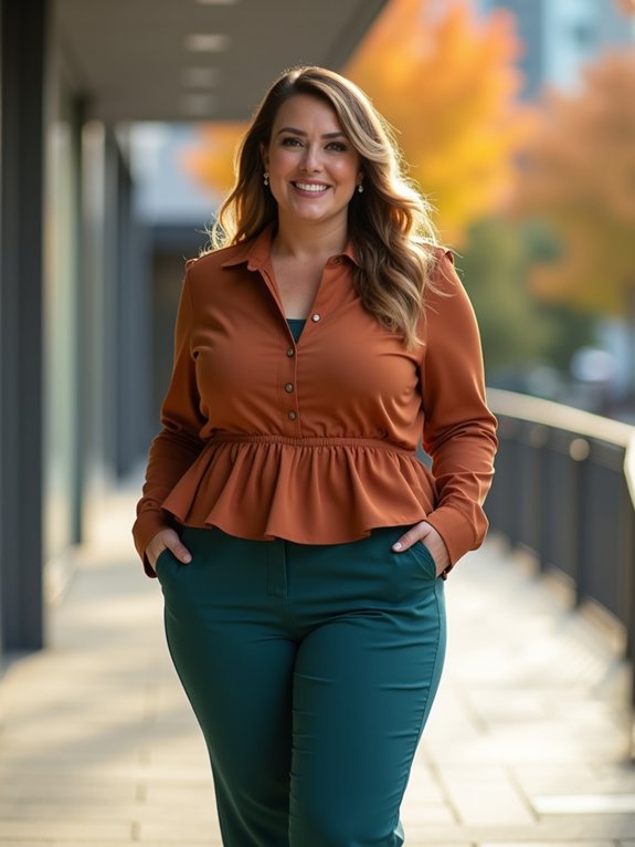 flattering fall work wardrobe