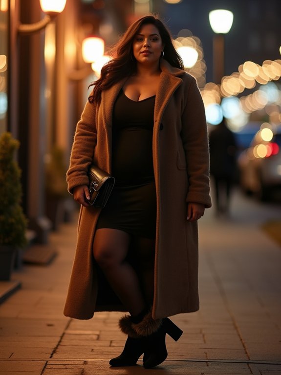 flattering plus size midi dress