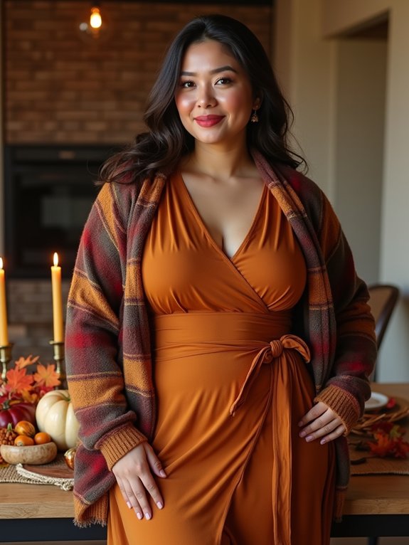 flattering wrap dress photo fit