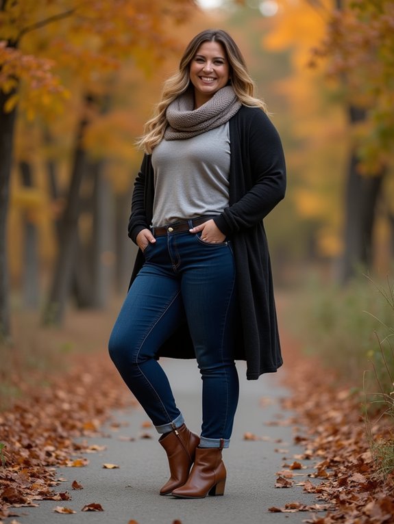 heeled boots with straight leg jeans