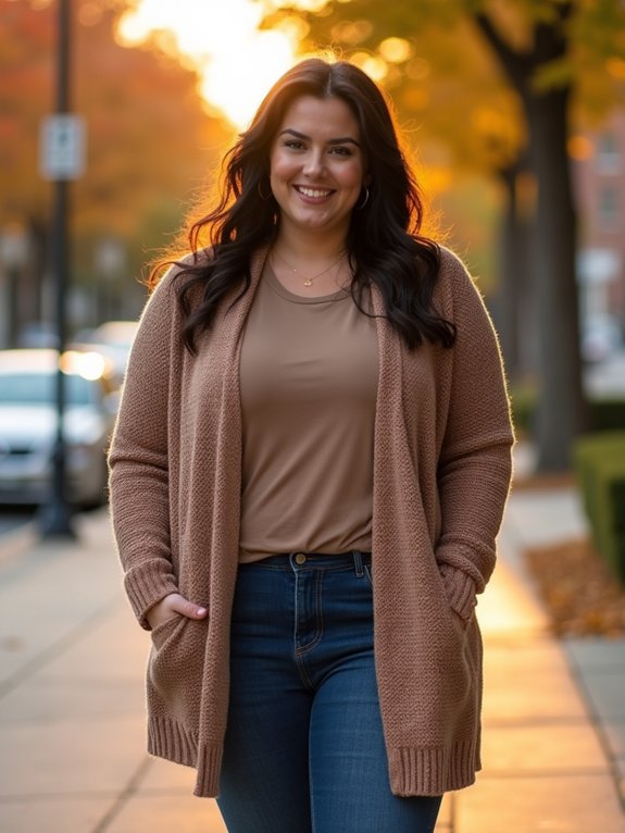 layer cardigans over tees