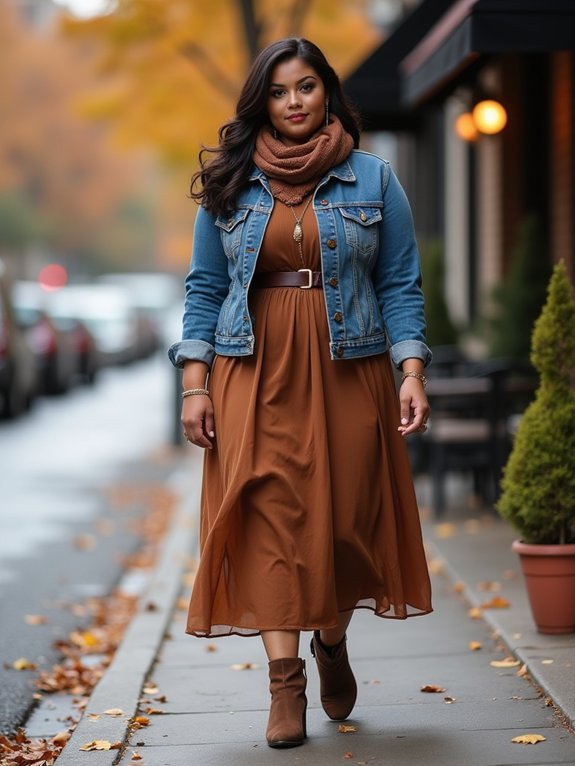 layered denim jacket style