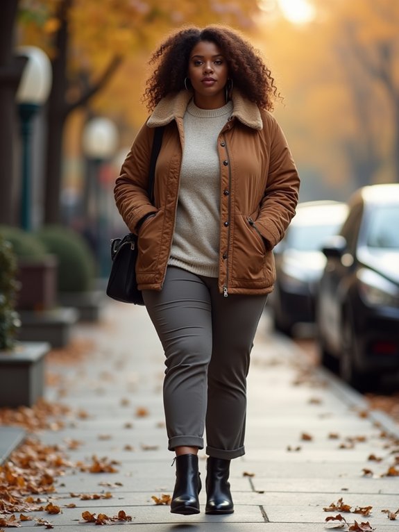 layered outerwear for fall
