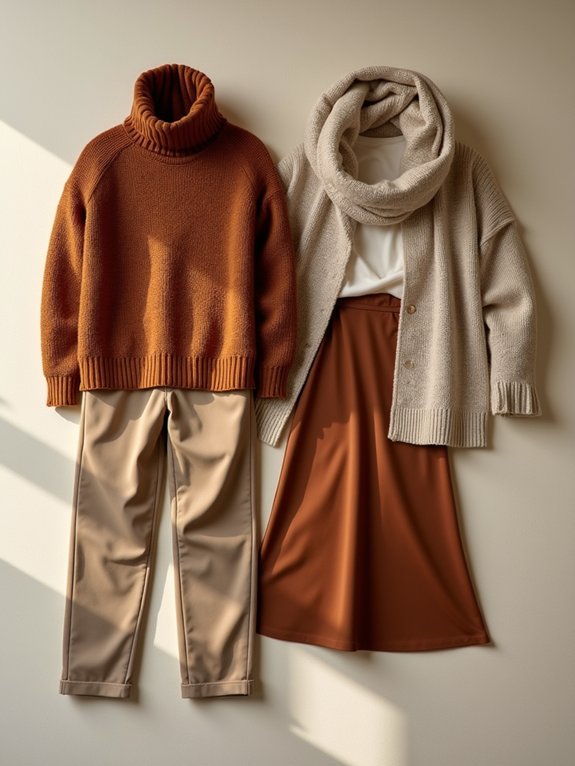 layered sweater outfit styling
