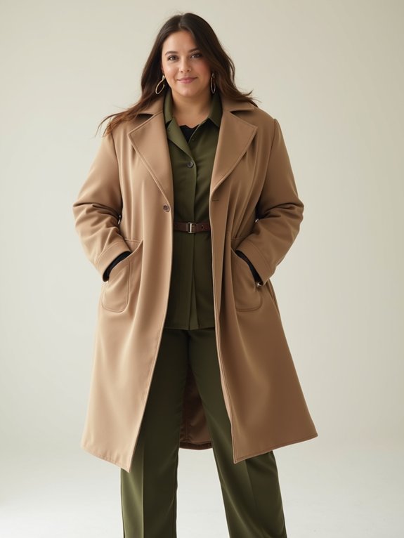 outerwear length weight closure