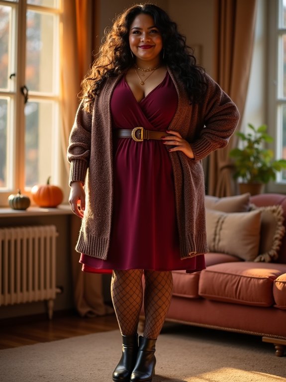 plus size thanksgiving boot styling