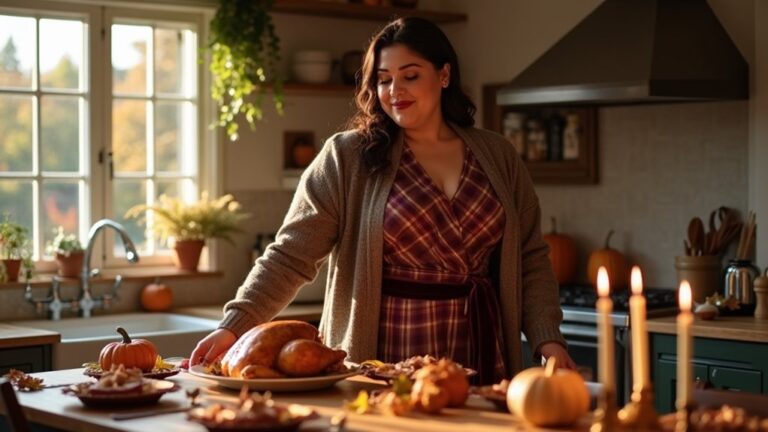 plus size thanksgiving hosting looks