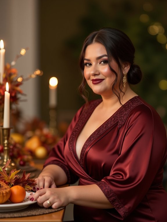 polished hair and luminous makeup