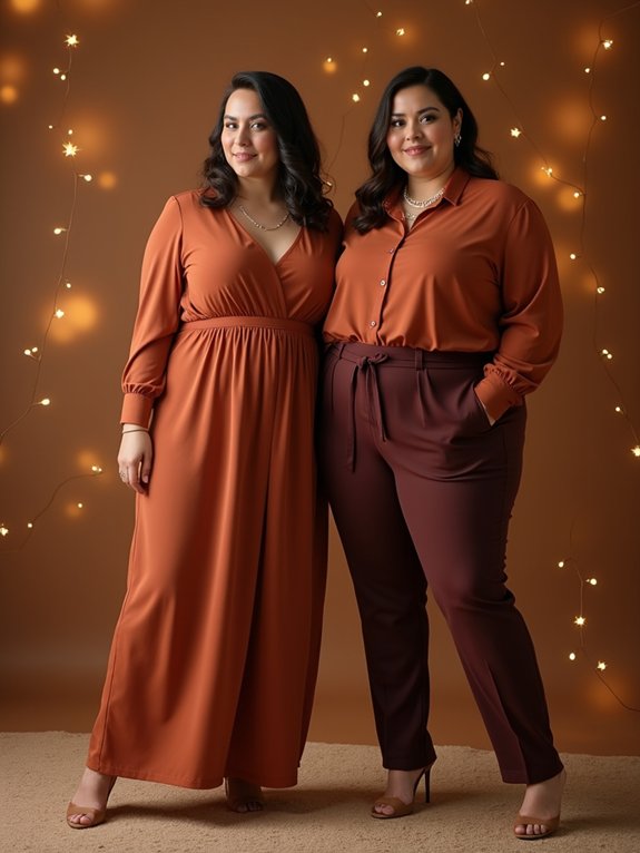 polished plus size thanksgiving trousers