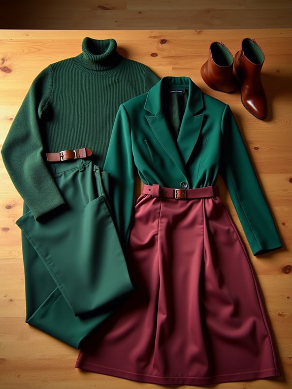 rich jewel toned autumn layering