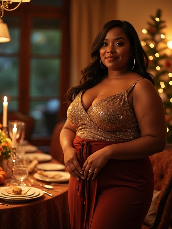 sequin thanksgiving top styling