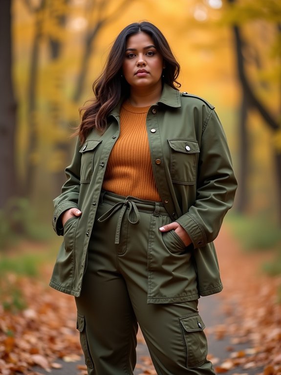 sleek cargo pants styling