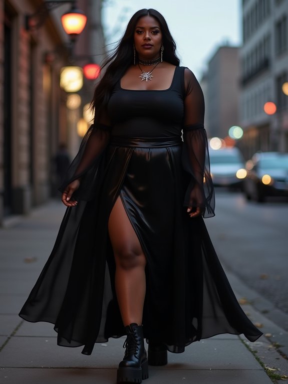 spooky chic black basics